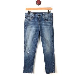 J. Crew jeans cropped vintage straight distressed
